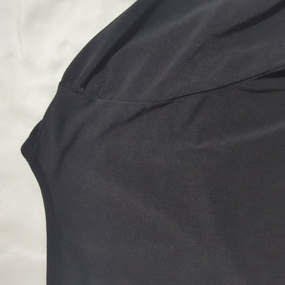 Banana Republic V-Neck Long Sleeve Wrap Top, Color Black Size S - Picture 10 of 14